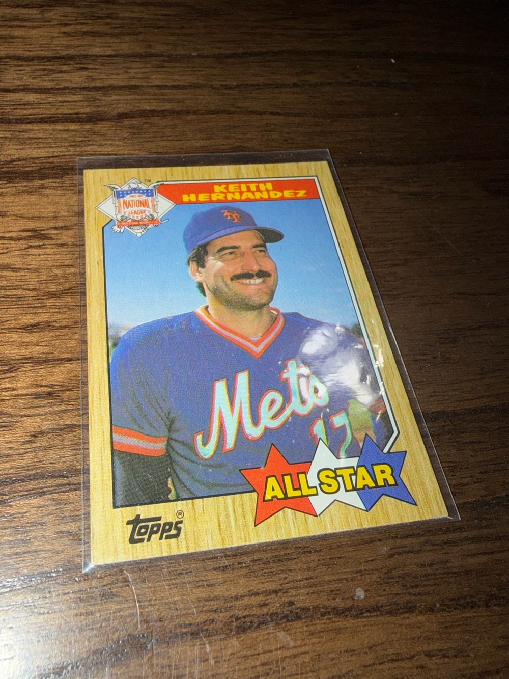 •Topps• 1987 Keith Hernandez All-Star Baseball Card